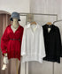MATINEE Fringe-hem Collar Down Shirts